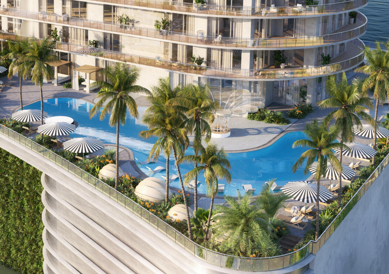 Piscina en la terraza